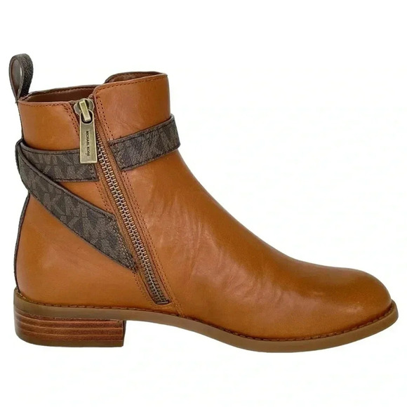 Michael Kors Farrah Saddle Leather Womens Ankle Boots Size 5M - Picture 5 of 13